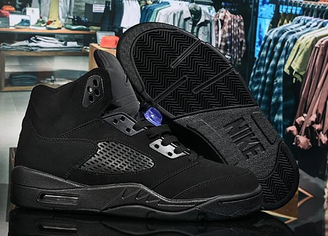 Air Jordan 5 Retro All Black-1