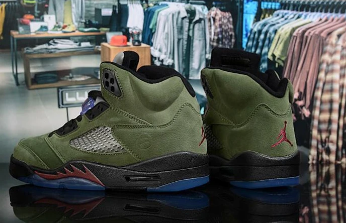 Air Jordan 5 Retro Army Green-1