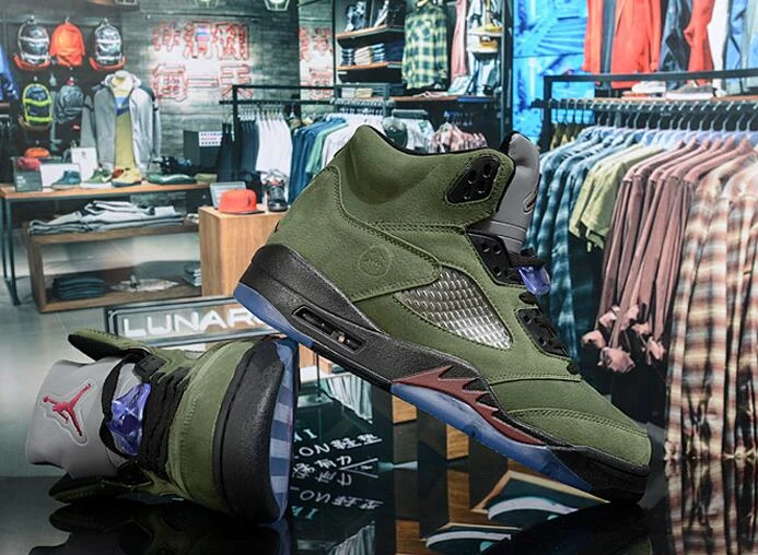 Air Jordan 5 Retro Army Green-1