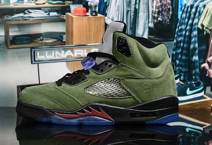 Air Jordan 5 Retro Army Green-1
