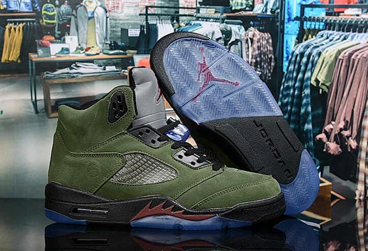 Air Jordan 5 Retro Army Green-1