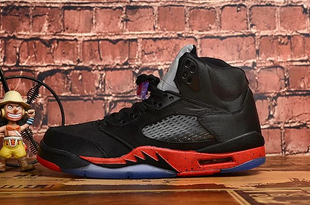 Air Jordan 5 Silk Black Red-1