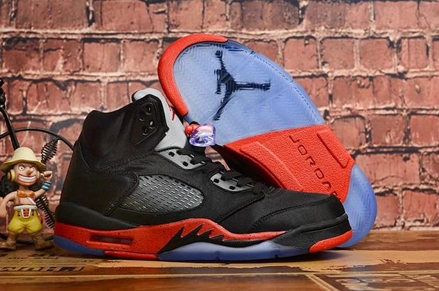 Air Jordan 5 Silk Black Red-1