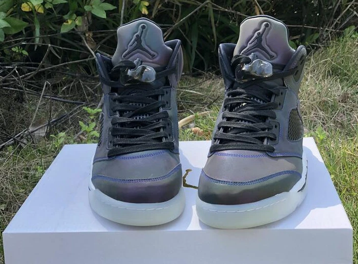 Air Jordan 5 WMNS Oil Grey-1