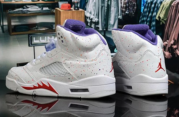 Air Jordan 5 White Flower Spot-1