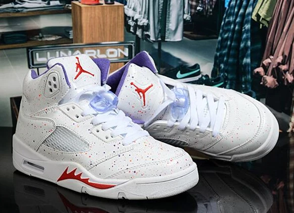 Air Jordan 5 White Flower Spot-1