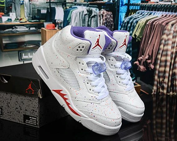 Air Jordan 5 White Flower Spot-1