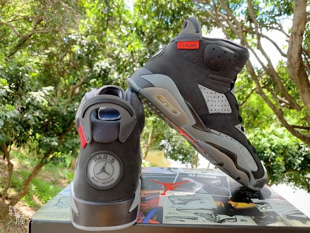 Air Jordan 6 Black Red Grey-1