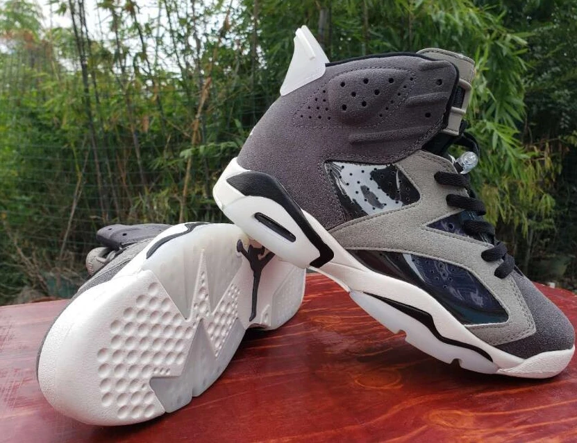 Replica Sneakers Air Jordan 6 Dark Gray White-1