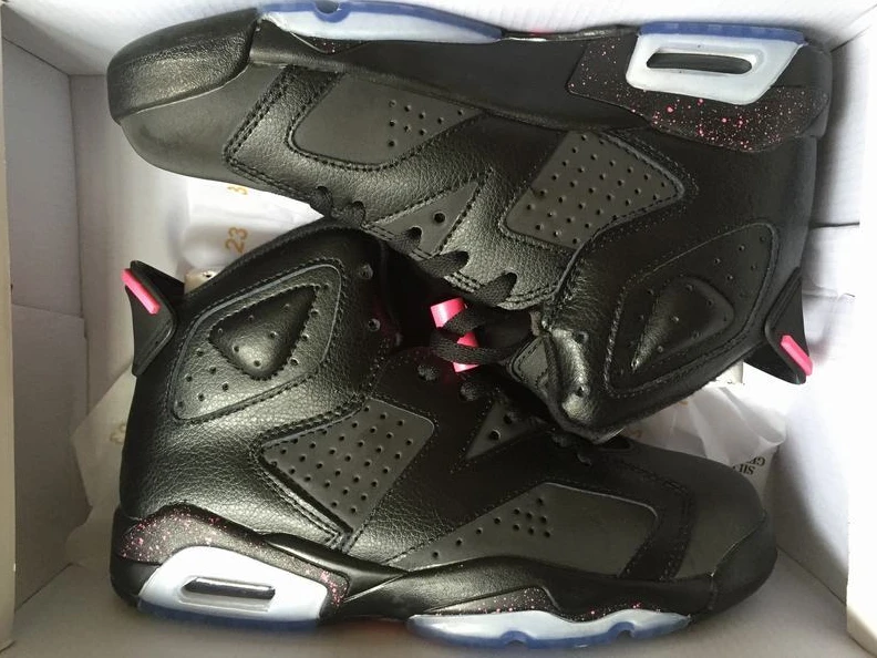 Air Jordan 6 GS Black Pink 3M-01