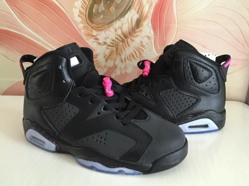Air Jordan 6 GS Black Pink 3M-01