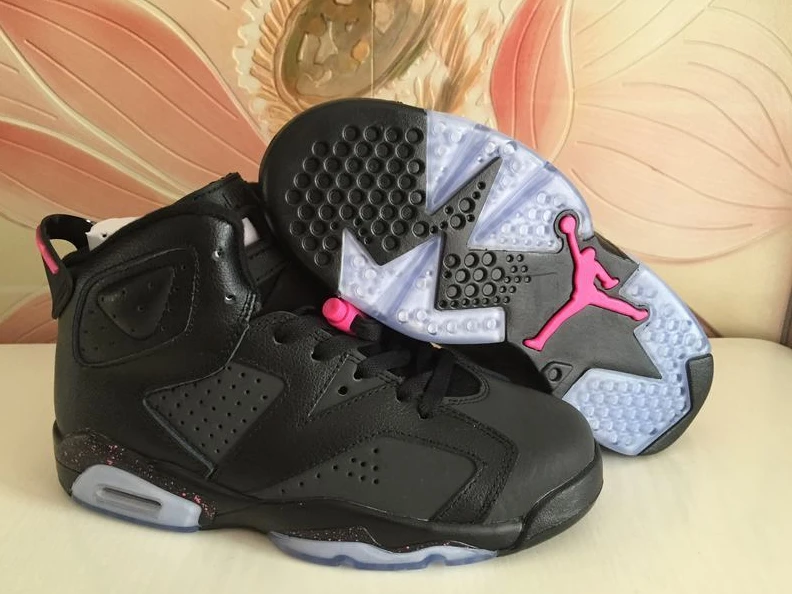 Air Jordan 6 GS Black Pink 3M-01