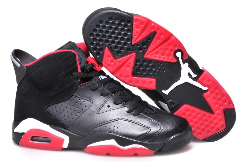 Air Jordan 6 GS Black Red-1