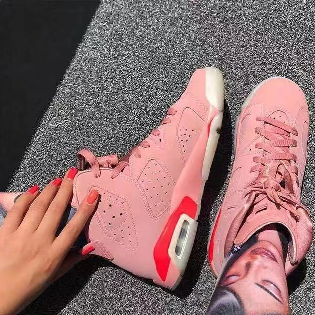 Air Jordan 6 Millennial Pink For Women-1