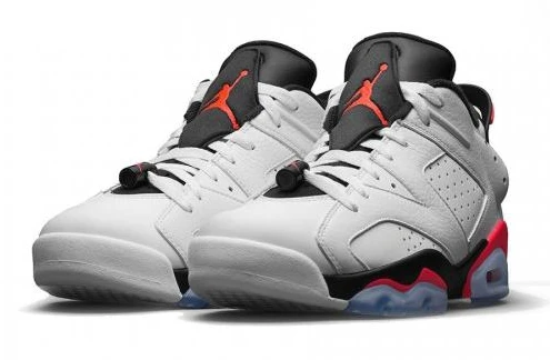 Air Jordan 6 Retro Low White Infrared 23-Black