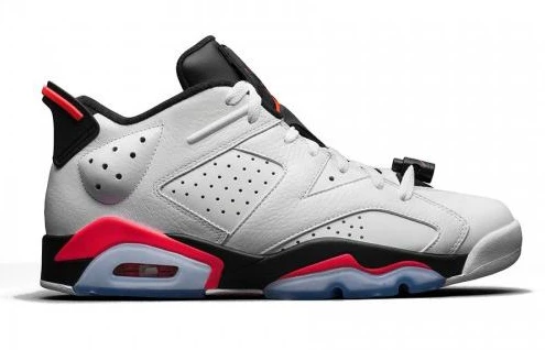 Air Jordan 6 Retro Low White Infrared 23-Black