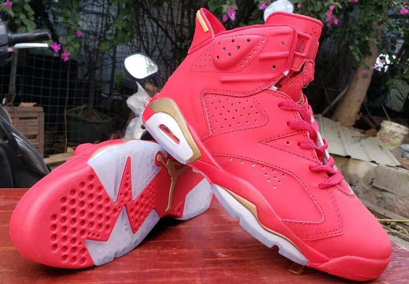 Air Jordan 6 Retro Red Gold-1