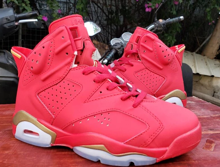 Air Jordan 6 Retro Red Gold-1