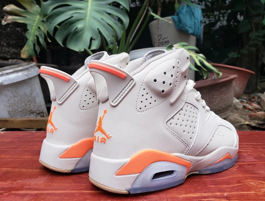 Air Jordan 6 Retro White Orange-1