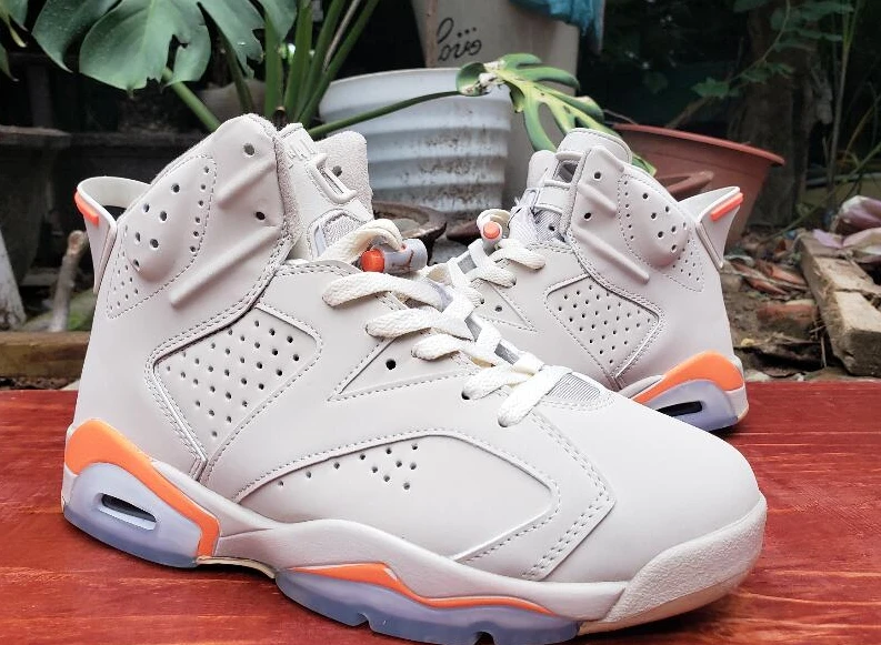 Air Jordan 6 Retro White Orange-1