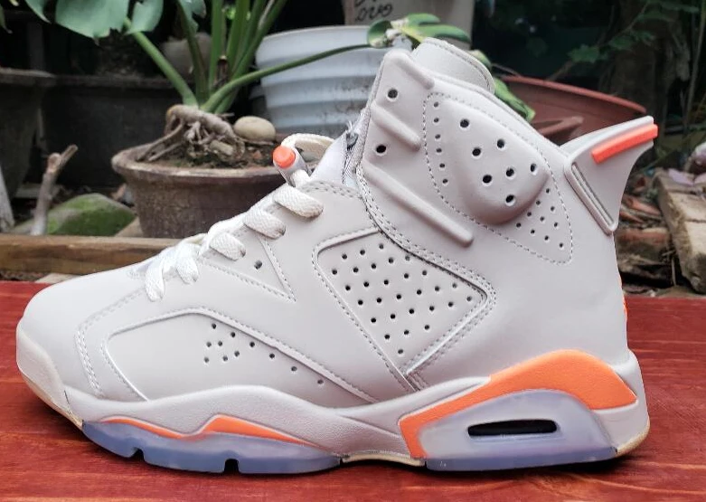 Air Jordan 6 Retro White Orange-1