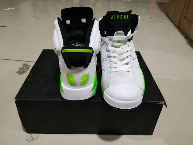 Air Jordan 6 White Fluorescent Green-1