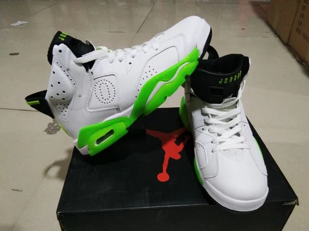 Air Jordan 6 White Fluorescent Green-1