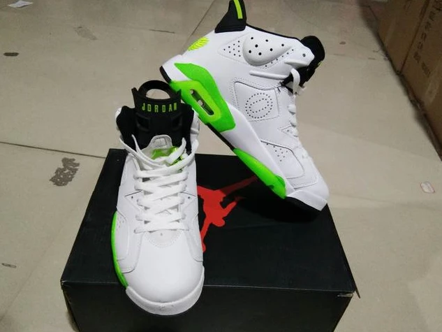 Air Jordan 6 White Fluorescent Green-1