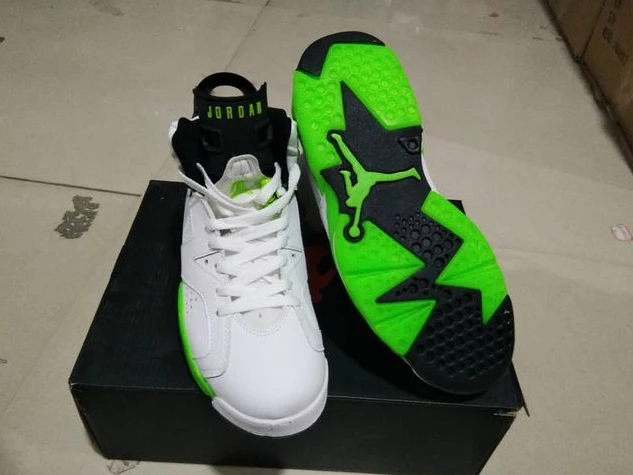 Air Jordan 6 White Fluorescent Green-1