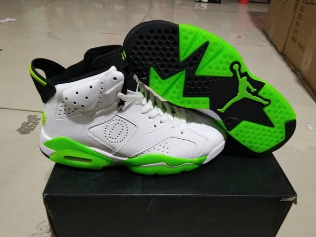 Air Jordan 6 White Fluorescent Green-1