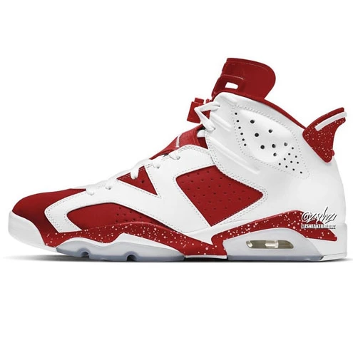 Air Jordan 6 White Red
