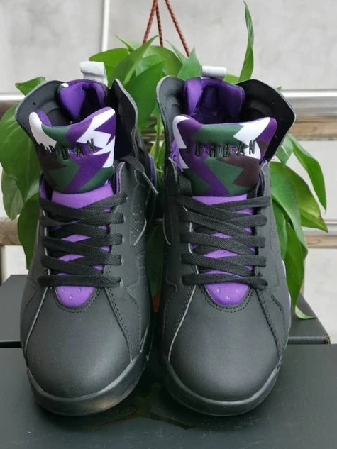 Air Jordan 7 Retro Black Gray Purple-1