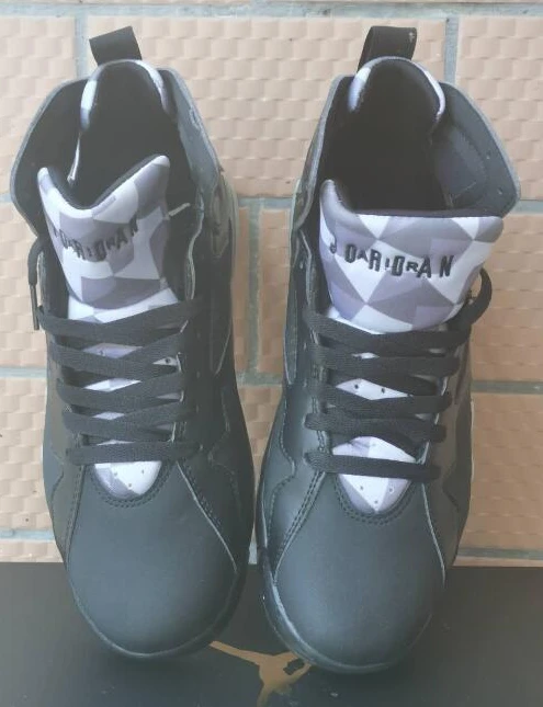 Air Jordan 7 Retro Black Silver-1