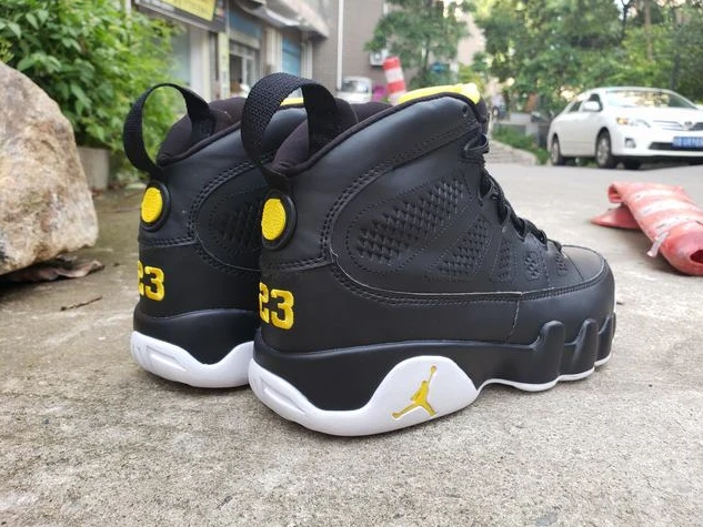 Air Jordan 9 Retro Black Yellow White-1