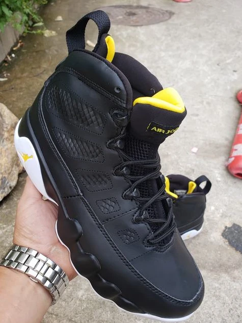 Air Jordan 9 Retro Black Yellow White-1