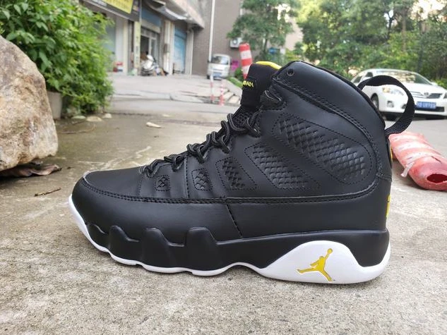 Air Jordan 9 Retro Black Yellow White-1