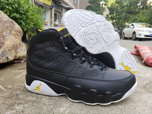 Air Jordan 9 Retro Black Yellow White-1