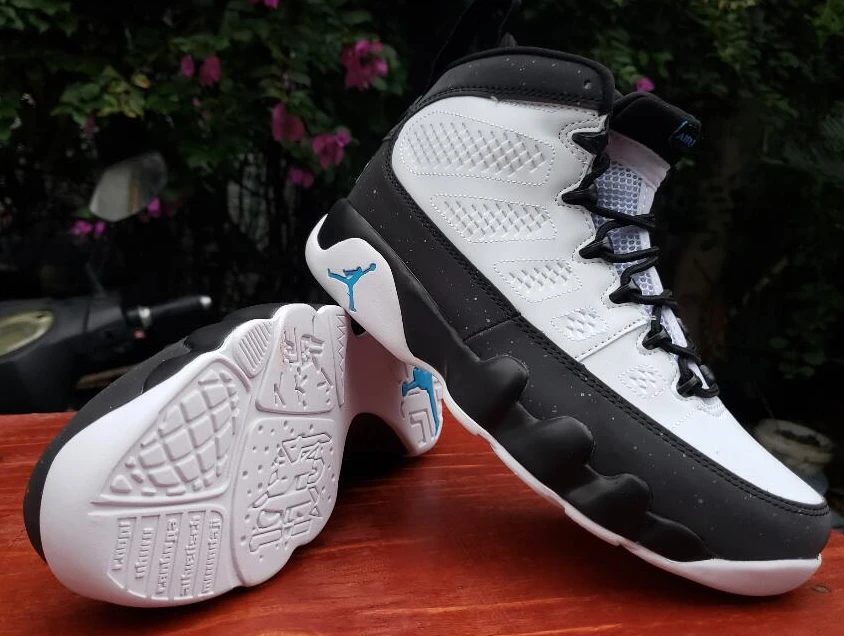 Air Jordan 9 White Black Jade-1