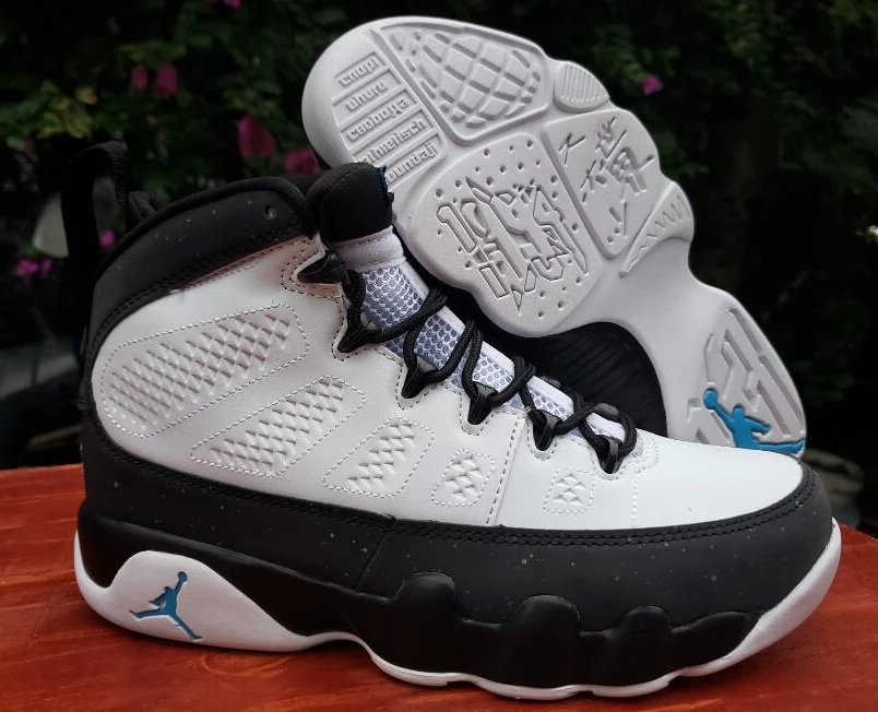 Air Jordan 9 White Black Jade-1
