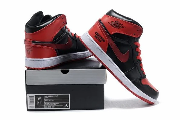 Air Jordan I (1) Retro Black Red White-130