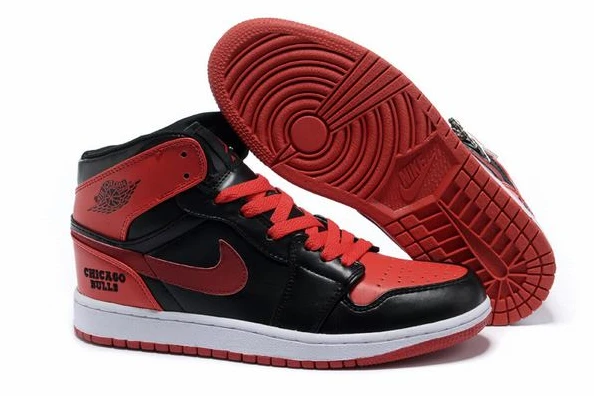 Air Jordan I (1) Retro Black Red White-130