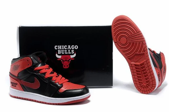 Air Jordan I (1) Retro Black Red White-130