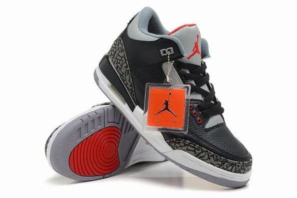 Air Jordan III (3) Retro Black Grey White-80
