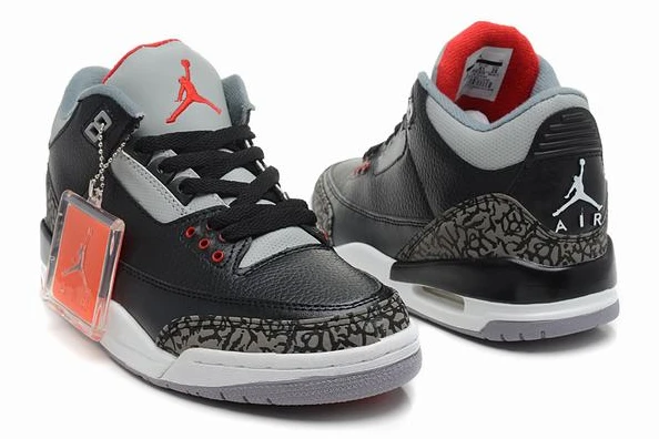 Air Jordan III (3) Retro Black Grey White-80