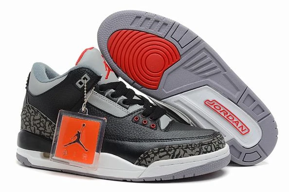 Air Jordan III (3) Retro Black Grey White-80