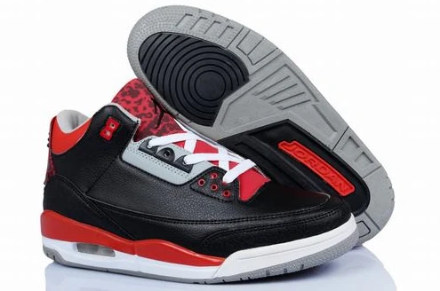 Air Jordan III (3) Retro Black Red White