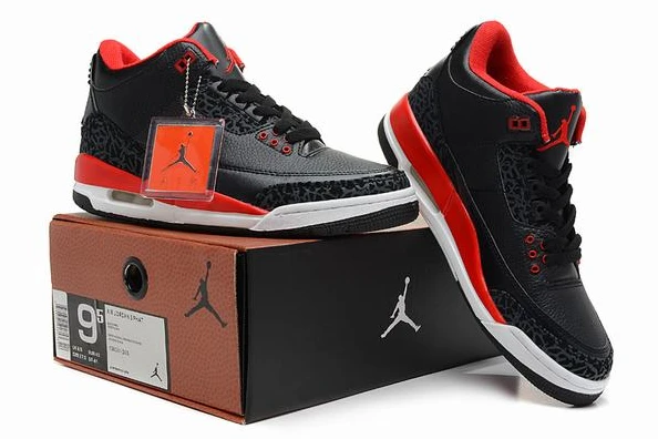 Air Jordan III (3) Retro Black White Red-78