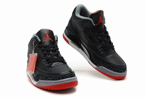 Air Jordan III (3) Retro Black White Red-86