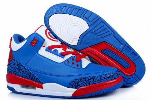 Air Jordan III (3) Retro Blue Red White