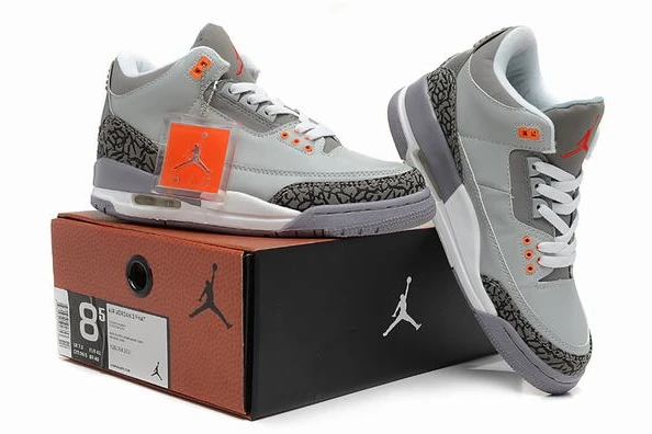 Air Jordan III (3) Retro Grey Black White-77